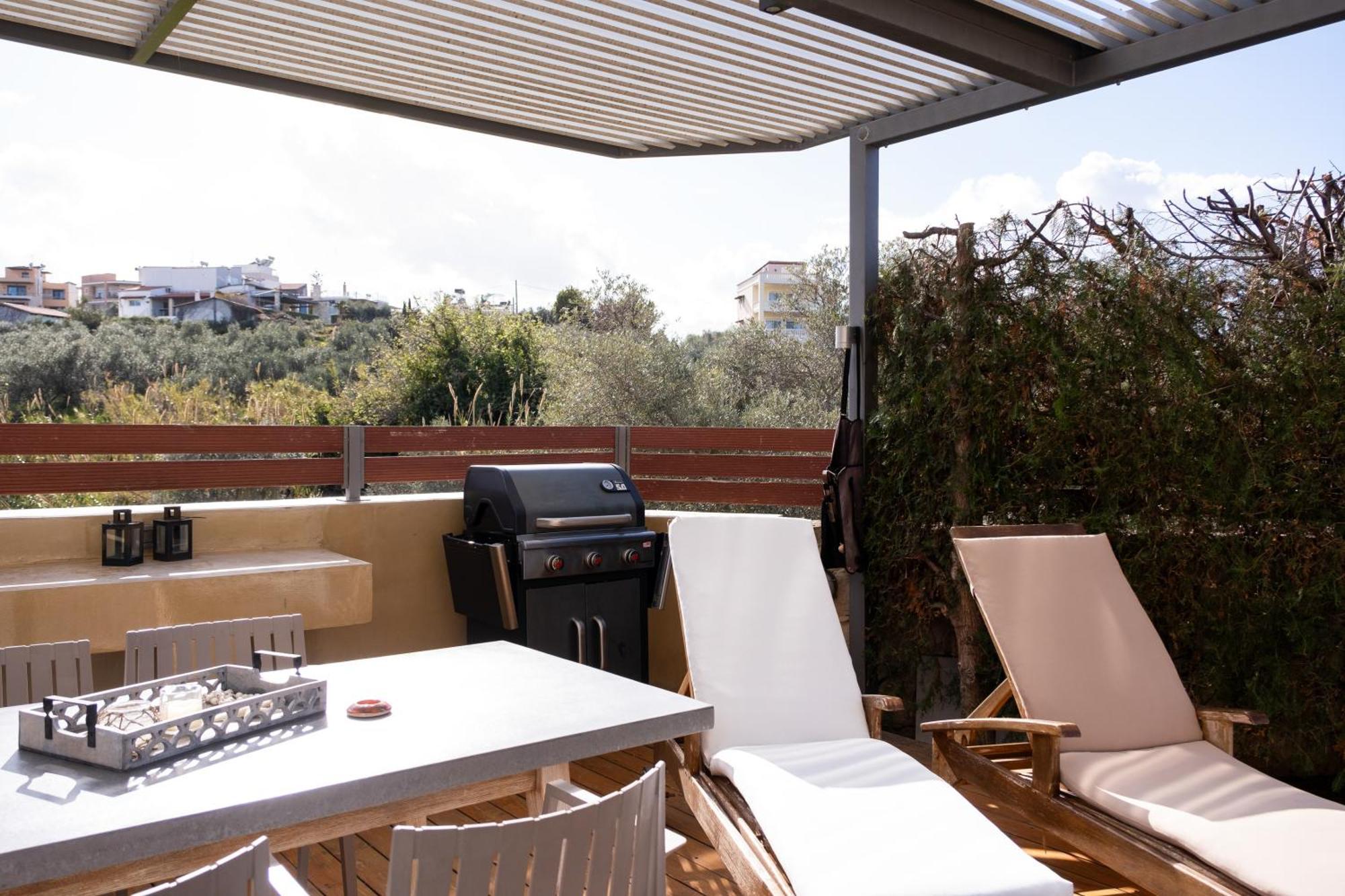 Glaros Casa Verde - Cozy Flat With Garden Near Beach 카토다라초 외부 사진