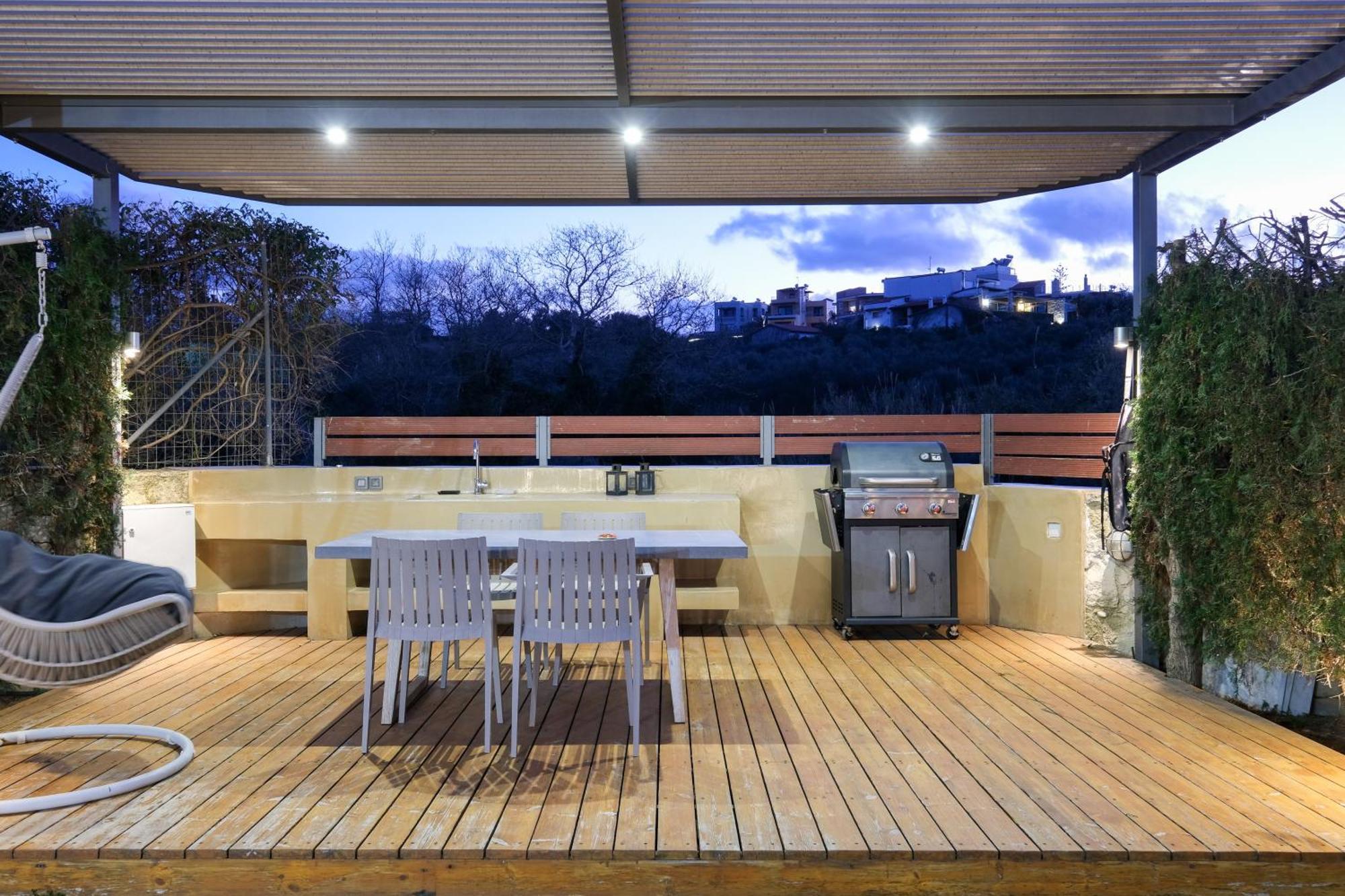 Glaros Casa Verde - Cozy Flat With Garden Near Beach 카토다라초 외부 사진